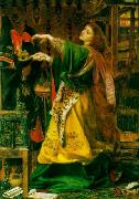 Anthony Frederick Augustus Sandys Morgan Le Fay (Queen of Avalon) oil on canvas